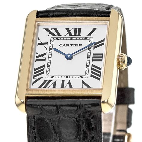 cartier leather watch material